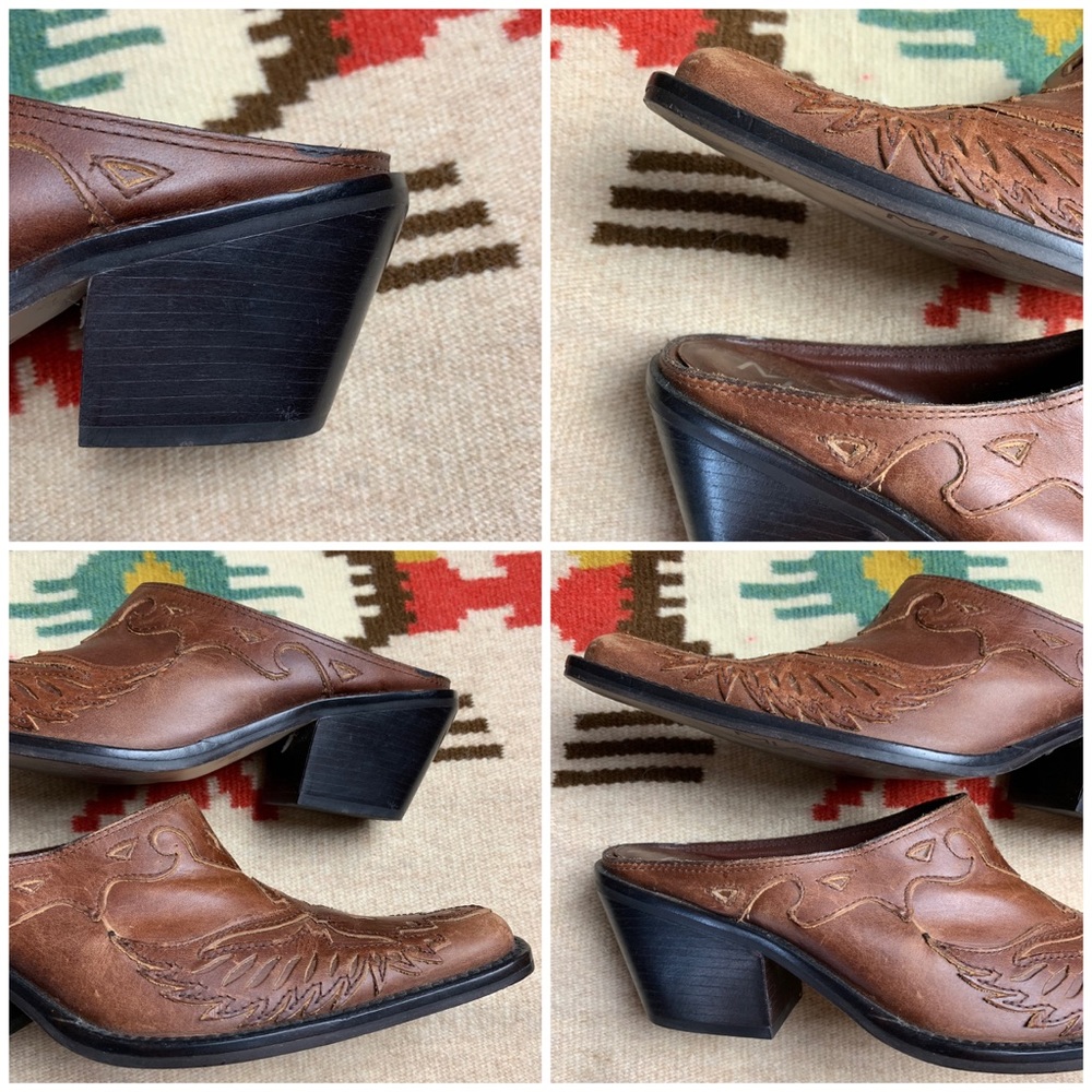MIA Leather “Phoenix” Heeled Slides-5.5 - Picture 8 of 8